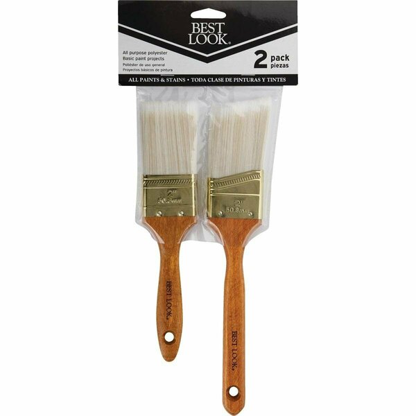 Best Look General Purpose Polyester Paint Brush Set 2-Piece 771324